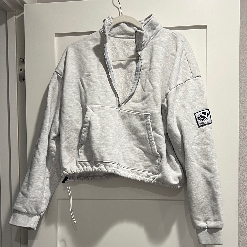 Set Active Gray Half-Zip